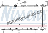 Chladič motoru NISSENS 606147