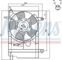 Ventilátor chladiče NISSENS 85062