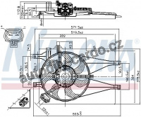 Ventilátor chladiče NISSENS 85435