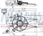 Ventilátor chladiče NISSENS 85435