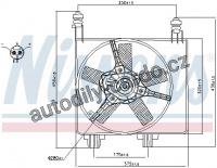 Ventilátor chladiče NISSENS 85056