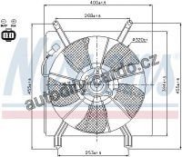 Ventilátor chladiče NISSENS 85048