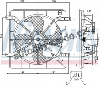 Ventilátor chladiče NISSENS 85046