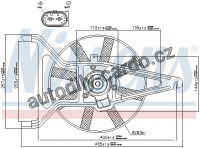 Ventilátor chladiče NISSENS 85041