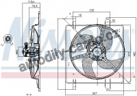 Ventilátor chladiče NISSENS 85027