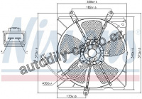 Ventilátor chladiče NISSENS 85012