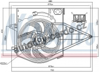 Ventilátor chladiče NISSENS 85003