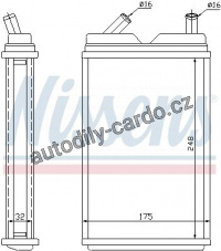 Výměník tepla NISSENS 73624