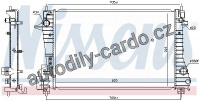 Chladič motoru NISSENS 606455