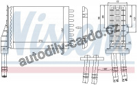 Výměník tepla NISSENS 73258