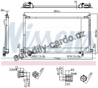 Chladič klimatizace NISSENS 94863