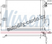 Chladič klimatizace NISSENS 94858