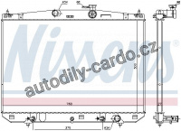 Chladič motoru NISSENS 606544