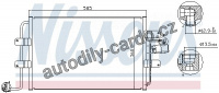 Chladič klimatizace NISSENS 94522