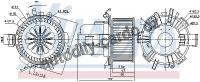 Vnitřní ventilátor NISSENS 87180