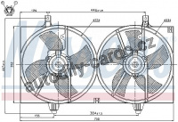 Ventilátor chladiče NISSENS 85526