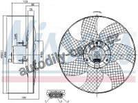 Ventilátor chladiče NISSENS 85542