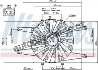 Ventilátor chladiče NISSENS 85103