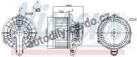 Vnitřní ventilátor NISSENS 87162