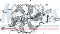 Ventilátor chladiče NISSENS 85509