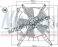 Ventilátor chladiče NISSENS 85496