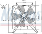 Ventilátor chladiče NISSENS 85496