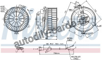 Vnitřní ventilátor NISSENS 87153