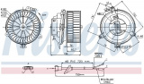 Vnitřní ventilátor NISSENS 87153