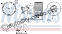 Vnitřní ventilátor NISSENS 87149