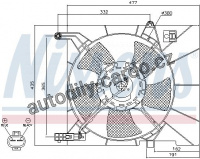 Ventilátor chladiče NISSENS 85063