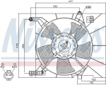 Ventilátor chladiče NISSENS 85063