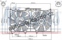 Ventilátor chladiče NISSENS 85487