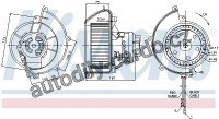 Vnitřní ventilátor NISSENS 87082