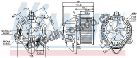 Vnitřní ventilátor NISSENS 87130