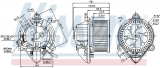 Vnitřní ventilátor NISSENS 87130