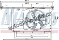 Ventilátor chladiče NISSENS 85007