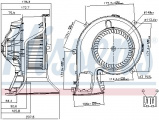 Vnitřní ventilátor NISSENS 87067