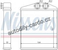 Výměník tepla NISSENS 72661