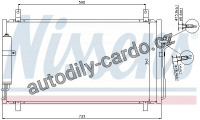 Chladič klimatizace NISSENS 94935