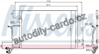 Chladič klimatizace NISSENS 94593