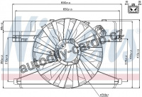 Ventilátor chladiče NISSENS 85106