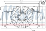 Ventilátor chladiče NISSENS 85106