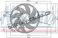 Ventilátor chladiče NISSENS 85583