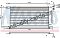 Chladič klimatizace NISSENS 94527