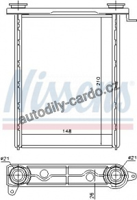 Výměník tepla NISSENS 73343