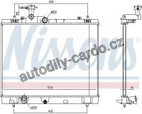 Chladič motoru NISSENS 606551