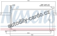 Chladič klimatizace NISSENS 94498
