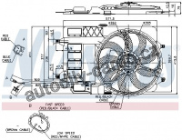 Ventilátor chladiče NISSENS 85124