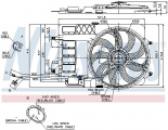 Ventilátor chladiče NISSENS 85124