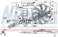 Ventilátor chladiče NISSENS 85125